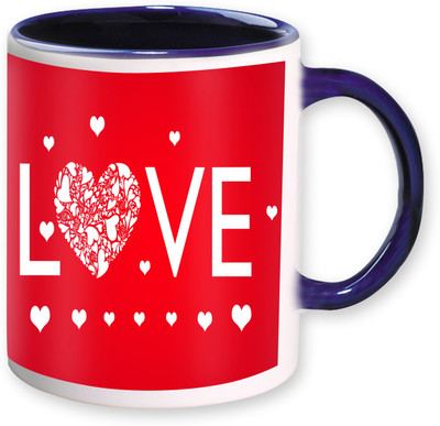 

Heyworlds love valentine gifts 07 Ceramic Mug(325 ml), Multicolor