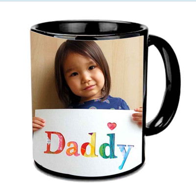 

Raj Laxmi Love You Daddy Multicolor Ceramic Mug(3.5 ml), Black