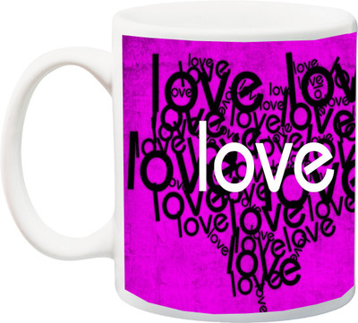 

ME&YOU Gift for Husband/Wife/Girlfriend/Boyfriend/Lover;"Special Love Me 3D printed Ceramic Mug(325 ml), Multicolor