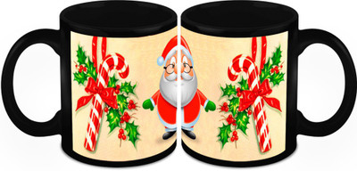 

Homesogood Santa Clause's Treat Ceramic Mug(325 ml, Pack of 2)