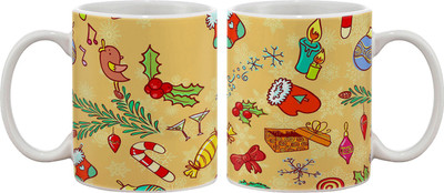 

Artifa Candy And Toys Texture Porcelain, Ceramic Mug(350 ml), Multicolor