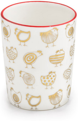 

Chumbak Chirpy Chicks Tumbler Porcelain Mug(300 ml), Gold