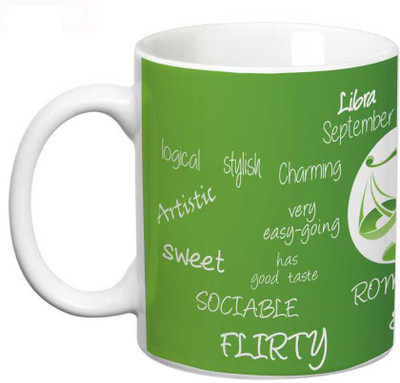 

Prithish Libra Ceramic Mug(330 ml), Multicolor