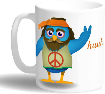 

PRINT OPERA Huhh Ceramic Mug(330 ml), Multicolor