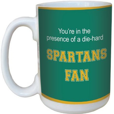 

Tree-Free Greetings Greetings lm44813 Spartans College Basketball Ceramic with Full-Sized Handle, 15-Ounce Ceramic Mug(60 ml), Multicolor