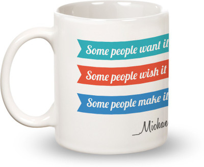 

Posterboy Make it happen - Michael Jordan Ceramic Mug(350 ml), Multicolor