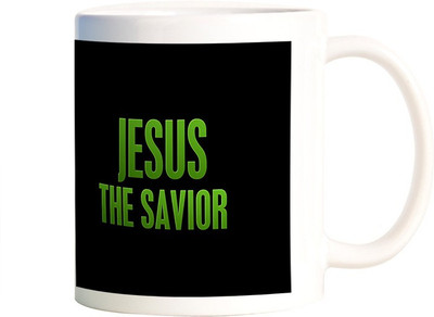 

Rangeele Inkers Jesus The Saviour Ceramic Mug(300 ml), Multicolor