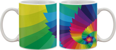

Artifa Spiral Star Porcelain, Ceramic Mug(350 ml), Multicolor