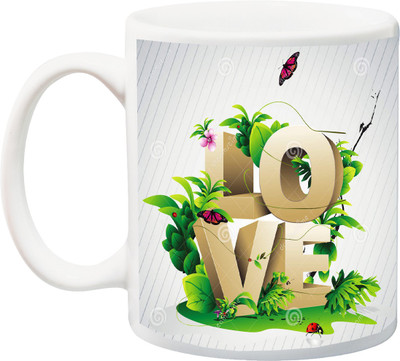

ME&YOU Gift for Husband/Wife/Girlfriend/Boyfriend/Lover;"Beautiful Love HD printed Ceramic Mug(325 ml), Multicolor