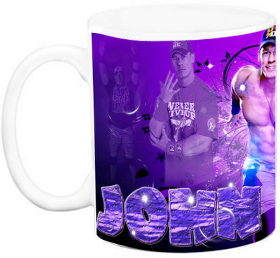 

EFW WWF Super star - John Cena (Design 4) Ceramic Mug(325 ml), Multicolor