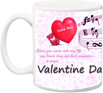 

ME&YOU Gift for Husband/Wife,Boyfriend/Girlfriend for Valentine's Day Ceramic Mug(325 ml), Multicolor