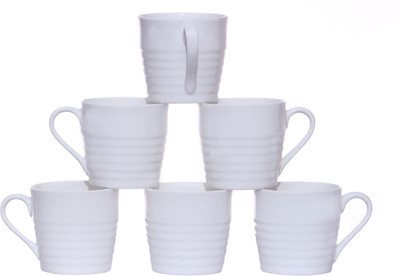 

Pearl Vaanya-90 Bone China(White, Pack of 6)