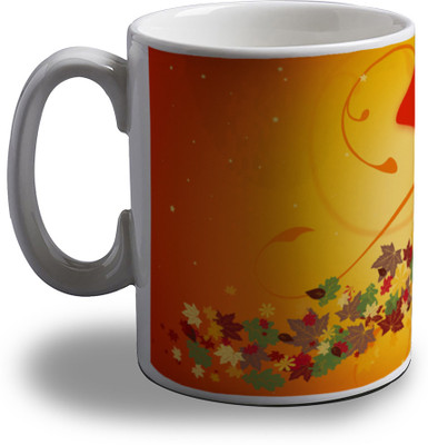 

Artifa Girl Blowing Leaves Porcelain, Ceramic Mug(350 ml), Multicolor