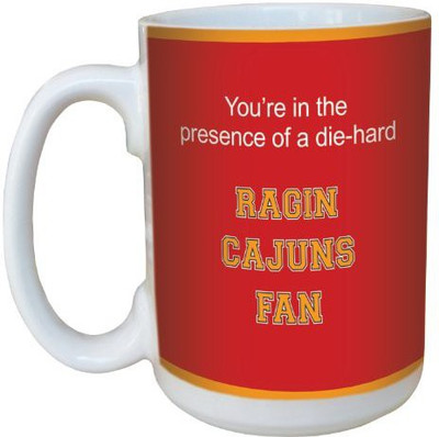

Tree-Free Greetings Greetings lm44475 Raging Cajuns College Football Fan Ceramic with Full-Sized Handle, 15-Ounce Ceramic Mug(60 ml), Multicolor