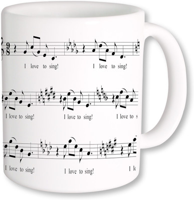 

PhotogiftsIndia I Love To Sing Ceramic Mug(325 ml)