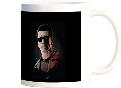 

Rangeele Inkers Terminator fan Art Ceramic Mug(300 ml), Multicolor