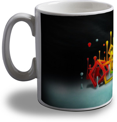 

Artifa Abstract Design AMG0375 Porcelain, Ceramic Mug(350 ml), Multicolor