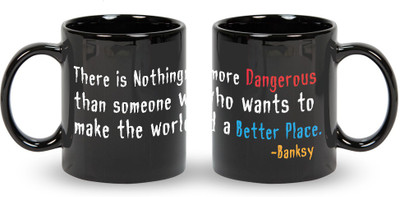 

Posterboy Better place - Banksy Ceramic Mug(350 ml), Multicolor