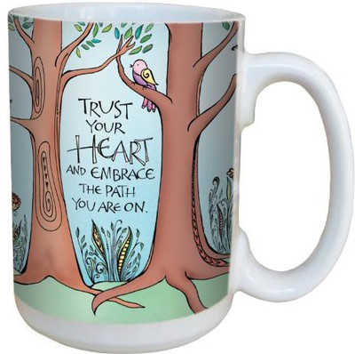 

Tree-Free Greetings Greetings lm43963 Trust Your Heart by Joanne Fink Ceramic with Full-Sized Handle, 15-Ounce Ceramic Mug(60 ml), Multicolor