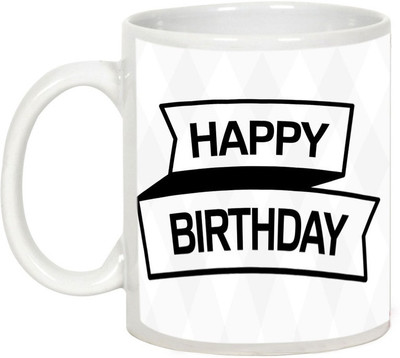 

AllUPrints Happy Birthday My Dear Friend Ceramic Mug(325 ml), White