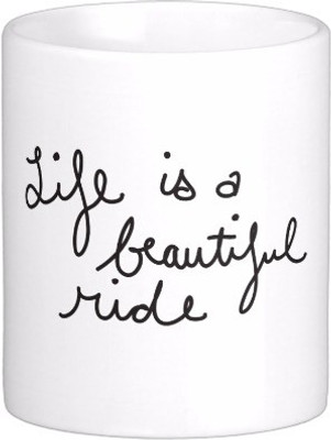 

Exoctic Silver Best Quoted Coffee 00125 Ceramic Mug(300 ml), Multicolor