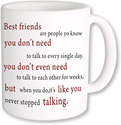 

PhotogiftsIndia Best Friend Ceramic Mug(325 ml)