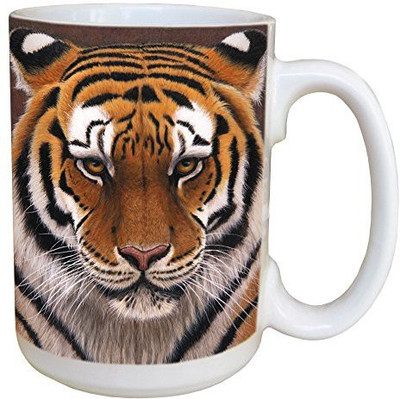 

Tree-Free Greetings Greetings 45732 Jeremy Paul Siberian Tiger Ceramic with Full-Sized Handle, 15-Ounce Ceramic Mug(60 ml), Multicolor