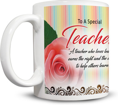 

Ackme Design A special teacher, teachers Birthday Ceramic Mug(325 ml), Multicolor