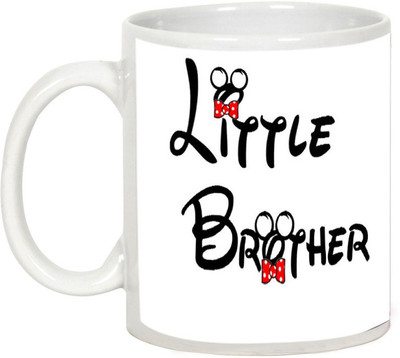 

AllUPrints Gift For Rakhi - Little Brother Ceramic Mug(325 ml), White