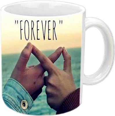 

Raj Laxmi Friends Forever White Ceramic Ceramic Mug(3.5 ml)