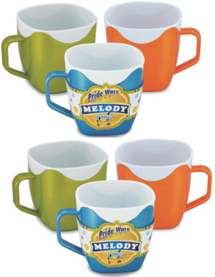 

Prideware Wetalkent coffe Plastic Mug(60 ml, Pack of 6), Multicolor