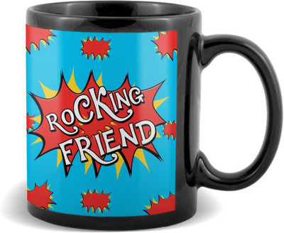 

SKY TRENDS Rocking Friend Black coffee Ceramic Mug(320 ml)