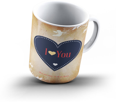

Ucard Valentines Day Love586 Bone China, Ceramic, Porcelain Mug(325 ml), Multicolor