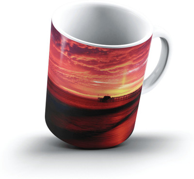 

Ucard Landscape112744 Bone China, Ceramic, Porcelain Mug(325 ml), Multicolor