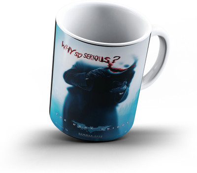 

Ucard Joker Why So Serious83 Bone China, Ceramic, Porcelain Mug(325 ml), Multicolor