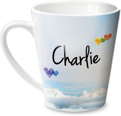 

Hot Muggs Simply Love You Charlie Conical Ceramic Mug(350 ml)