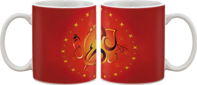 

Artifa Ganesha Porcelain, Ceramic Mug(350 ml), Multicolor