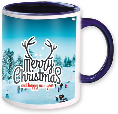 

Heyworlds christmas and new year gifts 06 Ceramic Mug(325 ml), Blue