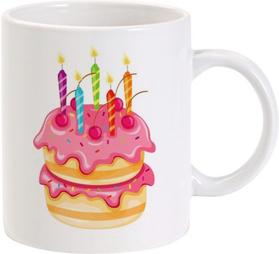 40% OFF on Lolprint Pink Birthday Cake Ceramic Mug(325 ml) 40% OFF on Lolprint Pink Birthday Cake Ceramic Mug(325 ml)