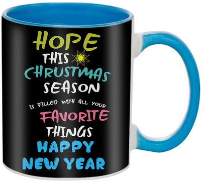 

SKY TRENDS New Year & Christmas Gift For Boyfriend Girlfriend Husband Wife Design COD080 Ceramic Mug(325 ml), Multicolor