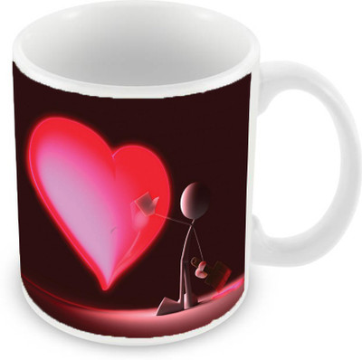 

Sleep Nature's SN-MG-1571 Ceramic Mug(350 ml), Red