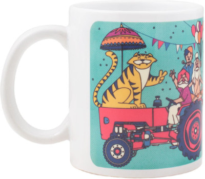 

Chumbak Made In India Ceramic Mug(300 ml), White