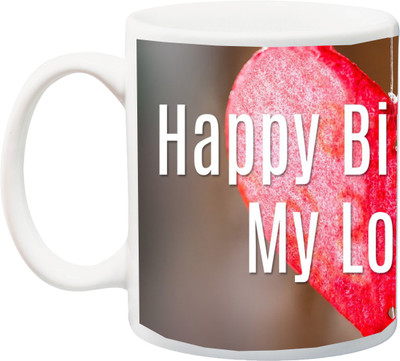 

ME&YOU Gift for Husband/Wife/Boyfriend/Girlfriend/lover;Happy Birthday, my Love! HD Printed Ceramic Mug(325 ml), Multicolor