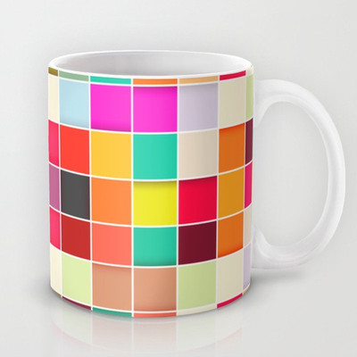 58% OFF on Astrode Colorful Rectangles Ceramic Mug(325 ml)