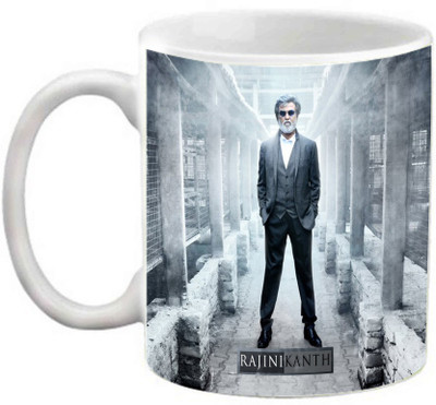 

EFW RAJNIKANTH THE LEGEND KABALI LOOK BOLLYWOOD ACTOR(2) Ceramic Mug(325 ml), White