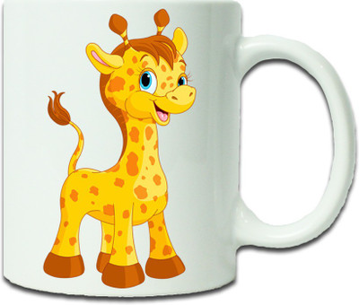 

Maison N Mode Camel Coffee Ceramic Mug(330 ml), Multicolor