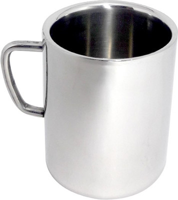 

bartan hub DCM Stainless Steel Mug(400 ml), Silver