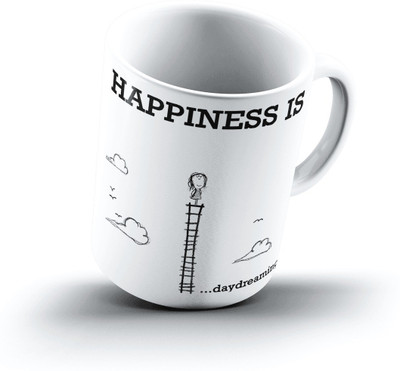 

Ucard Happiness Is1421 Bone China, Ceramic, Porcelain Mug(325 ml)
