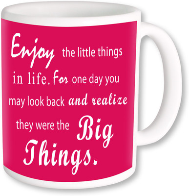 

PhotogiftsIndia Enjoy the little things 02 Ceramic Mug(325 ml)