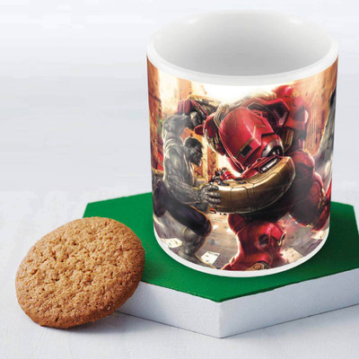 

Posterboy Hulk Vs Hulk Buster Ceramic Mug(350 ml), Multicolor